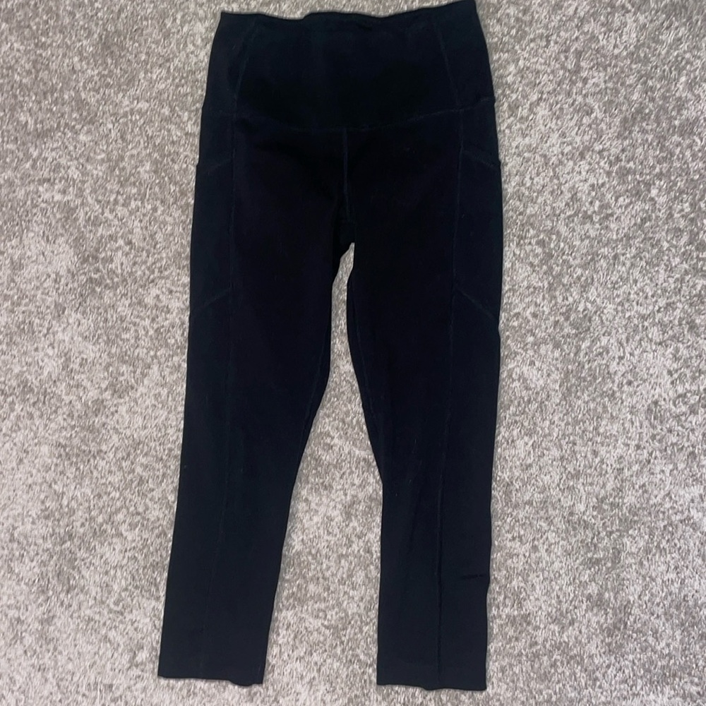 Cropped ankle leggings with pockets